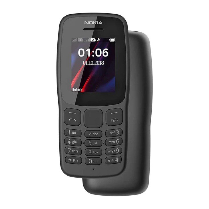 Nokia 106 Dual SIM Mobile Phone – Long Battery Life, FM Radio & Torch