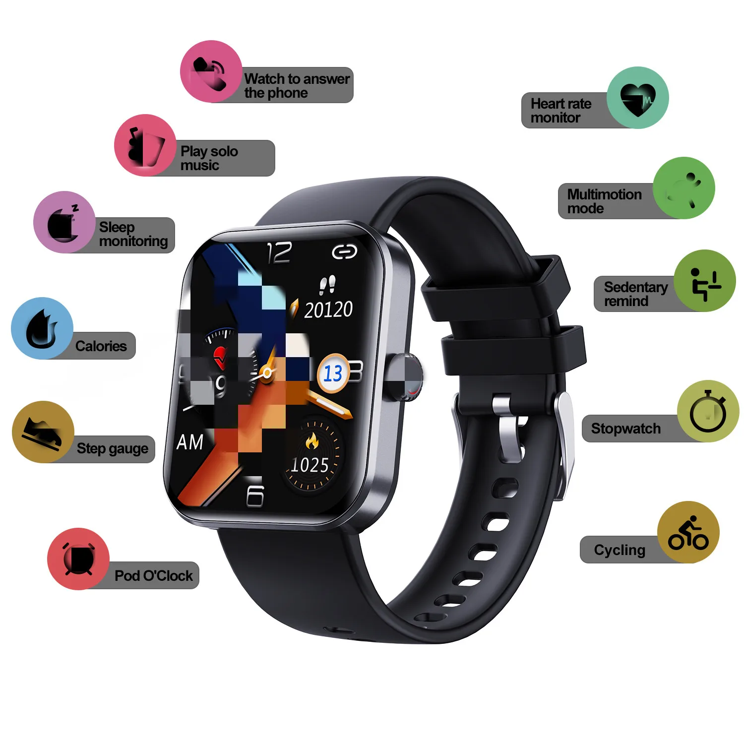 New F57L Smart Watch 2024 1.9 Touch Screen Health Monitoring BT Call Sport  Watch for Men Women Android Smart Watches| Alibaba.com