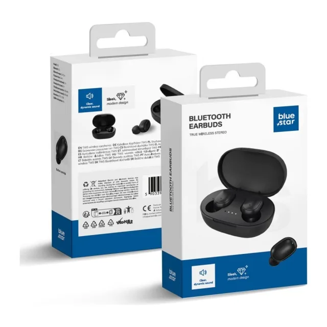 Blue Star Wireless earbuds BLUE STAR Buds TX2 TWS Black