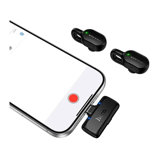 HOCO Wireless lavalier microphone USB C Hoco L27 black